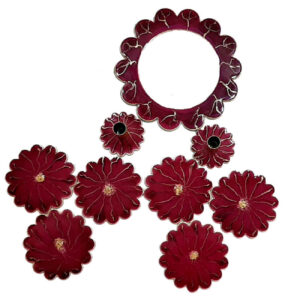 Ensemble Haft-Seen – Parfait pour célébrer Nowruz avec un motif floral