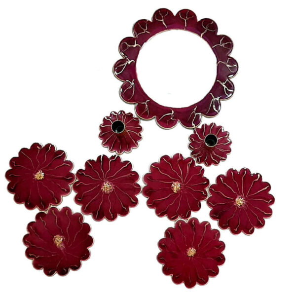 Ensemble Haft-Seen – Parfait pour célébrer Nowruz avec un motif floral