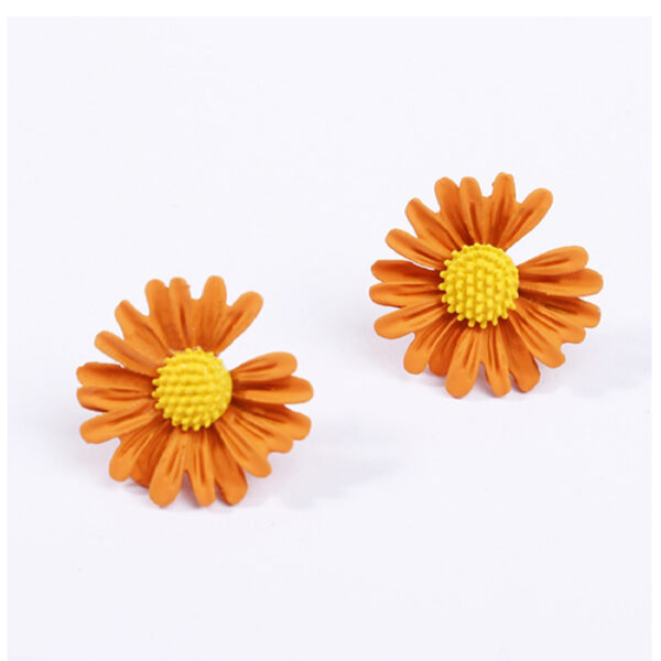 Boucles d’oreilles en céramique faites à la main – Design Fleur de Marguerite