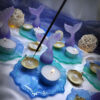 Handcrafted Resin Incense Holder with Sea & Fish Design