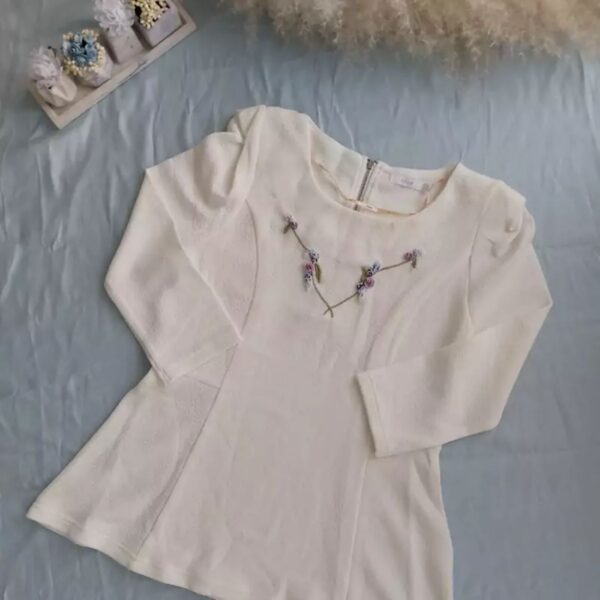 Chemise blanche pour femmes faite à la main avec broderie exquise