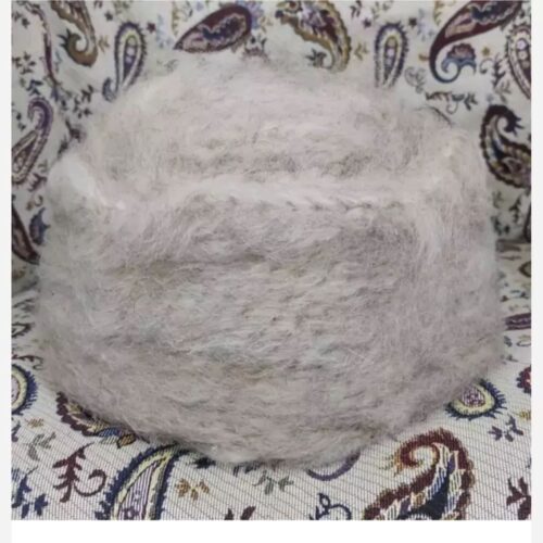Chapeau Derviche Iranien – 100% Laine pour les Passionnés de Soufisme Fait à la Main Couleur Blanche