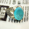 Bague en argent pour homme avec Agate gravée - Design Wa Man Yattaq Allah