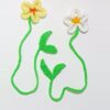 Marque-pages tricotés en forme de fleur – Look artisanal & design doux – Lot de 2