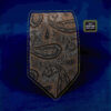 Ensemble Cravate avec Pochette, Boutons de Manchette et Chaussettes avec Motif Paisley Gris