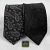Ensemble Cravate avec Pochette, Boutons de Manchette et Pince à Cravate avec Motif Paisley