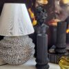 Lampe de table en céramique à imprimé léopard chic – une touche audacieuse et élégante