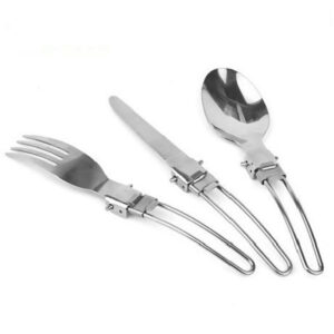 Ensemble de Couverts de Voyage Portable – Compact, Parfait pour Toutes vos Aventures