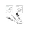 Ensemble de Couverts de Voyage Portable - Compact, Parfait pour Toutes vos Aventures