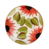 Assiette en céramique - Motif tournesol, compatible micro-ondes et lave-vaisselle