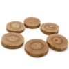 Sous-verre en bois rustique – Fait main en bois d'avion pour la décoration intérieure (Pack de 6)