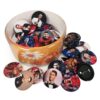 Lot de 49 badges à épingle avec le visage de Cristiano Ronaldo – Parfait pour les fans et les collectionneurs