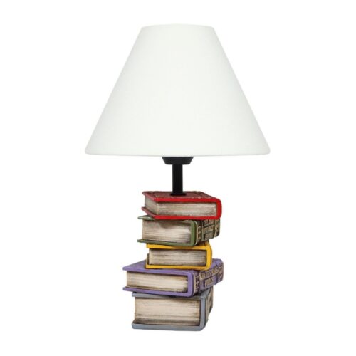 Lampe artistique en forme de livres empilés – design unique et créatif pour les amoureux des livres
