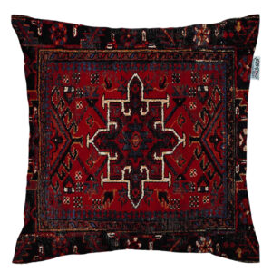 Housse de Coussin Époustouflante – Design Suzani Rouge Persan Imprimé (X2)