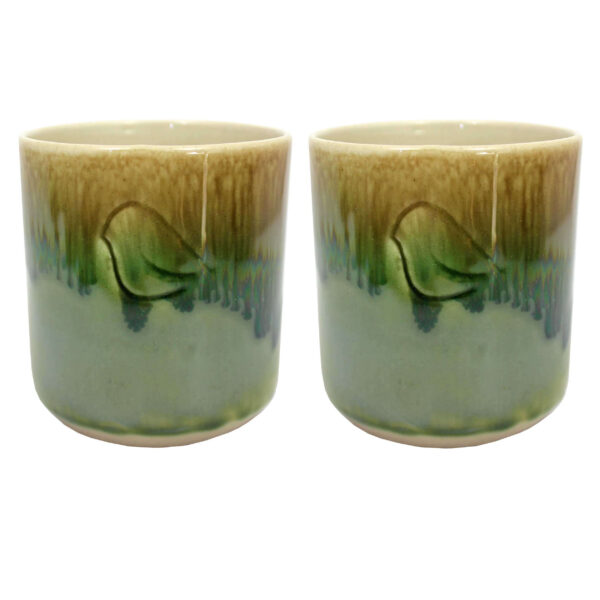 Tasse en céramique artistique – avec modèle Oiseau (Set de 2)