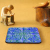 Sous-verres en bois avec des designs iraniens - Charme culturel (Pack de 6)