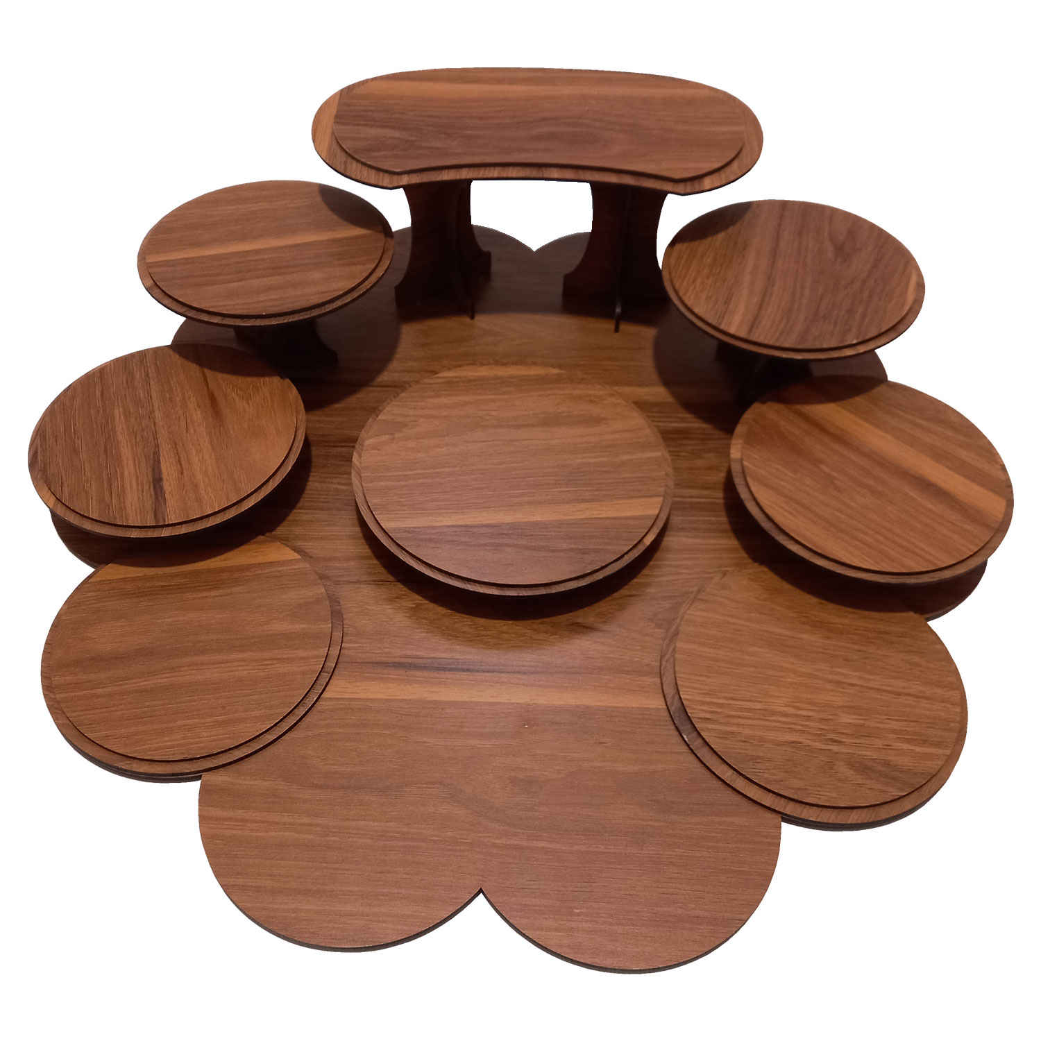 Ensemble Haft-Seen en bois pour une célébration intemporelle du Nouvel An persan (Nowruz)