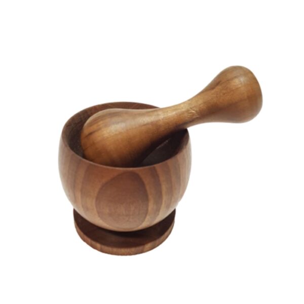 Ensemble Mortier et Pilon en Bois pour Herbes et Épices Modèle Lotape