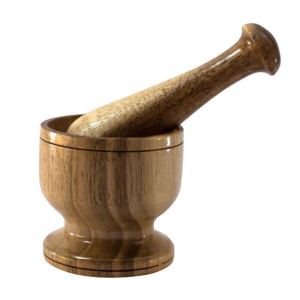 Ensemble Mortier et Pilon en Bois pour Herbes et Épices Modèle Zamasphes