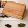 Étagère à épices en bois avec 6 boîtes - Rangement organisé pour votre cuisine