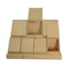 Étagère de rangement à épices en bois en 2 couleurs - Organisation élégante et fonctionnelle pour votre cuisine
