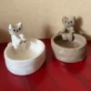 Porte-bougie en céramique – Design de chat, illuminez votre espace avec style