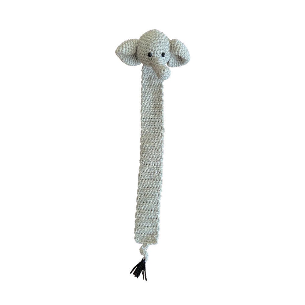 Marque-pages au crochet – Inspirés d’un éléphant – Pour les amateurs de lecture – Lot de 2