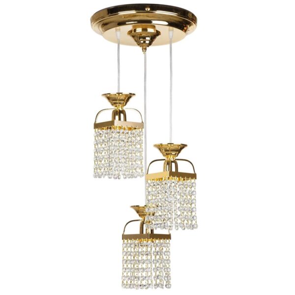Suspension plafonnier en cristal élégant – pour une lueur luxueuse
