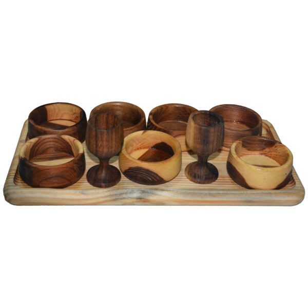 Haft-Seen en bois élégant et fait main au style moderne – Une fusion de tradition et de modernité (10 pièces)
