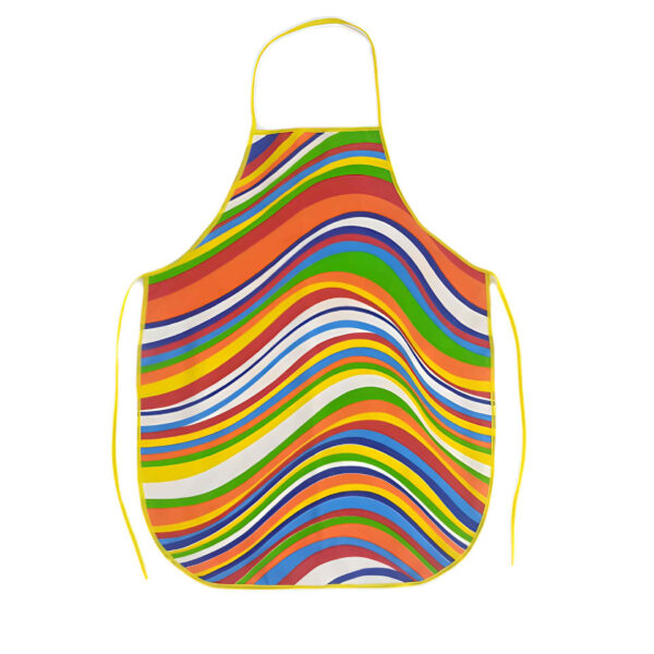 Tablier de Cuisine Fantaisie avec Motif Courbe