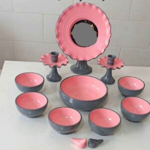 Haft-Seen rose minimaliste et élégant fait main – Simplicité raffinée (12 pièces)