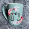Mug Céramique Artisanal avec Symbole des Poissons - Design Élégant & Unique