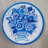 Ensemble Haft-Seen fait main avec motif géométrique élégant et oiseau peint – Célébrez le Nouvel An persan avec style (7 pièces)