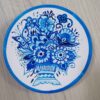 Ensemble Haft-Seen fait main avec motif géométrique élégant et oiseau peint – Célébrez le Nouvel An persan avec style (7 pièces)