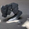 Bougie sculpture artisanale de Roméo et Juliette, un symbole d'amour (lot de 3 pièces)