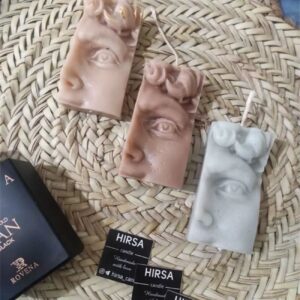 Bougie visage humain, une touche d’art et de lumière