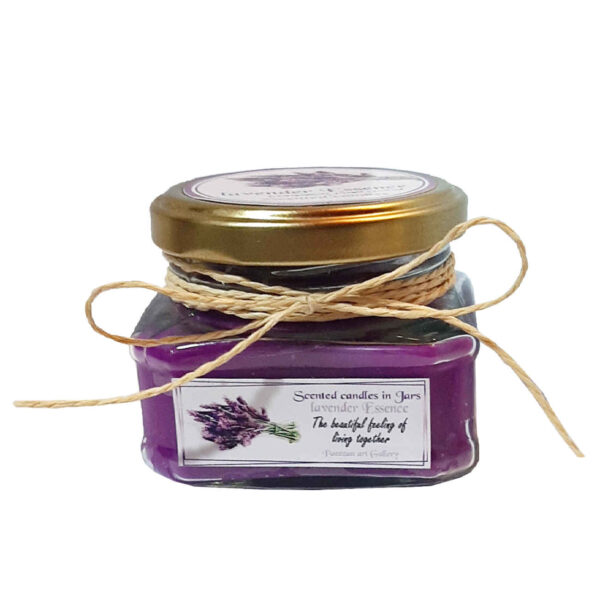 Bougie parfumée lavande bliss en pot – Design floral