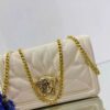 Sac à main en simili cuir luxueux avec chaîne imposante