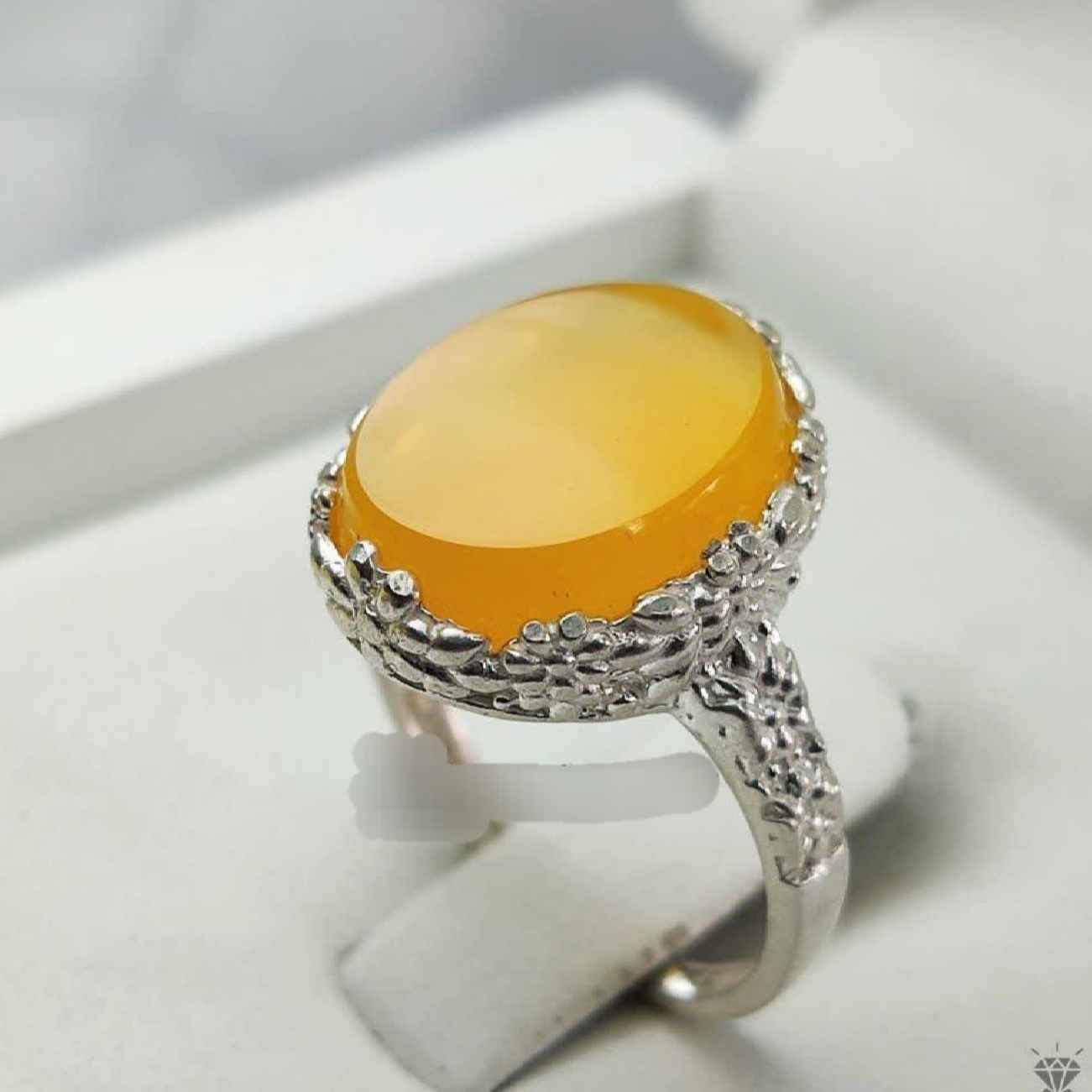 Élégance mystique – Bague en argent Sharf al-Shams pour femme