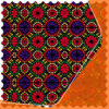 Nappe en velours géométrique inspirée de la tradition persane pour un décor élégant