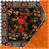 Nappe en velours inspirée de la tradition persane avec motif de rose