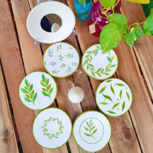 Haft-Seen persan pour Nowruz avec motif de pétales intemporel (8 pièces)
