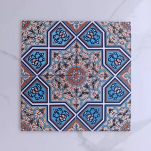 Persian Tiles –  Wall and Floor Installation Perfect for Interior Elegance 25 Pcs