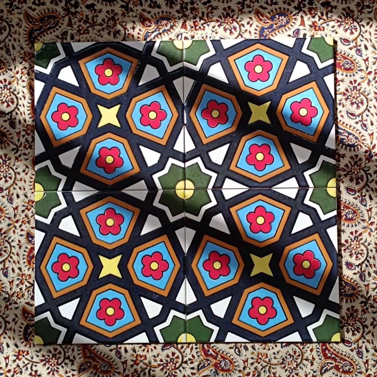 Persian Tiles – Wall and Floor Tile Quick and Easy Installation 25 Pcs