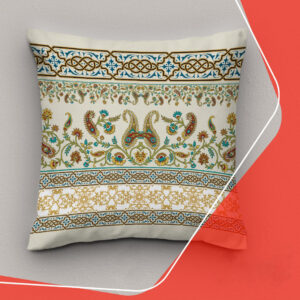 Coussin décoratif intemporel inspiré de la Perse avec motif floral paisley (Set de 2)
