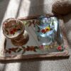 Ensemble Golsa – Assiettes Haft-Seen Vitarail, motif floral (11 pièces)