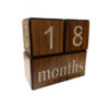 Calendrier de bureau en bois Cube – Affichage élégant pour la maison et le bureau