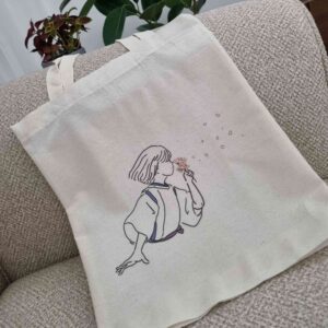 Sac Cabas Réutilisable en Toile Beige Crème