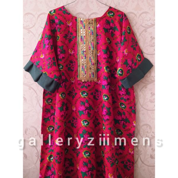 Caftan Perse avec Broderie Raffinée – Convient aux Sorties Quotidiennes et aux Rencontres Décontractées