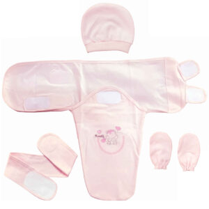 Couvertures d’emmaillotage pour bébé – Douces, confortables et sûres pour votre tout-petit (Lot de 4)